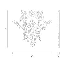 Product NPU.VRS-001 schematic with dimensions indicated