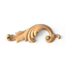Handmade wooden decor - carved insert N-014L