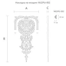 Polyurethane molding NPU-383. Decor for moldings. Image 698d89c3ea332