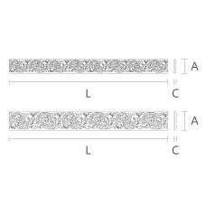 Carved decoration K-104 for walls and ceilings drawings