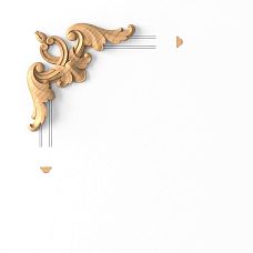 Carved applique MLD-1U-1