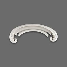 Relief decoration NPU-428 close-up, with smooth wavy reliefs and scrolls