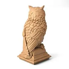 Wooden stair post finial L-064-2 &mdash; unique decor for home