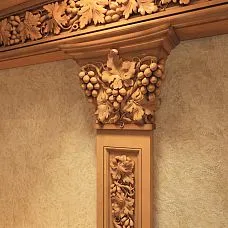 Carved Capital KL-035 from the "Grape" collection, interior photo