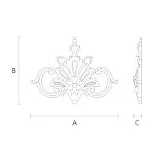 Wooden item from the Stavros decor store, drawing