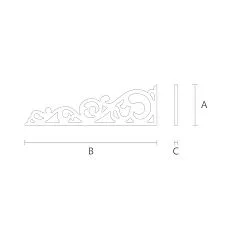 Carved Connecting Element SNL-15 decoration drawing