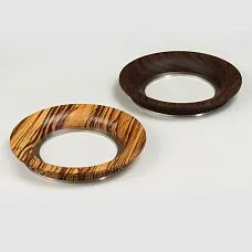 Halo HL-069M furniture handle made of solid wood with metal base