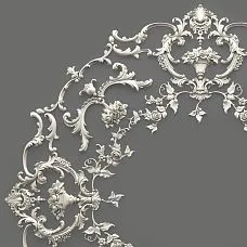 Polyurethane decor CPU-066 for wall molding and ceiling decoration in classical style schematic