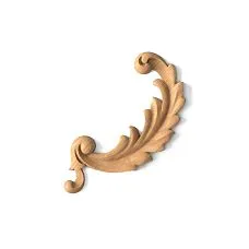 Carved appliqu&eacute; in various sizes and wood species