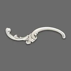 Close-up of the NPU-430L molded decoration, showcasing smooth lines and baroque scrolls