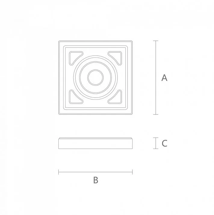 Carved Connecting Element SNL-3 drawing