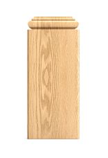 BS-002 pilaster base from natural oak