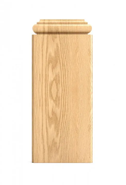 BS-002 pilaster base from natural oak