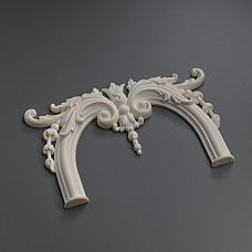 Polyurethane moldings NPU-408, polyurethane decor for moldings, universal element