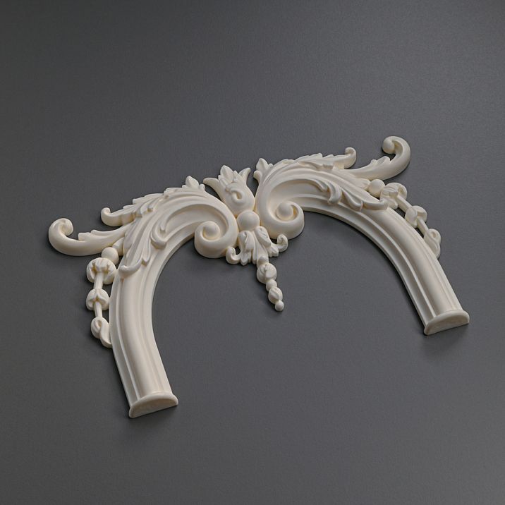 Polyurethane moldings NPU-408, polyurethane decor for moldings, universal element