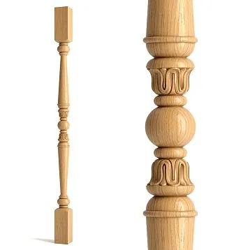 Точеная балясина из дерева L-026 для лестницы