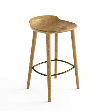 Half-bar chair STU-009 front view