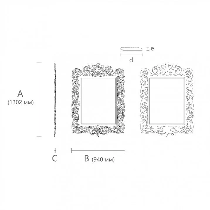 Buy Carved Frame RM-009 Drawing
