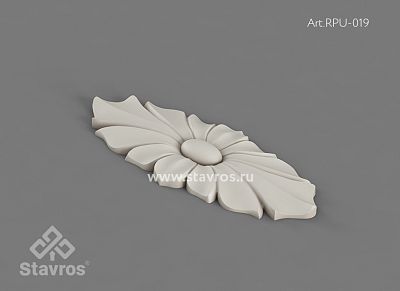 Carved rosette RPU-019 декор из полиуретана