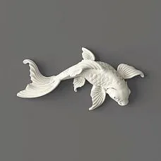 Polyurethane decorative fish molding &ndash; stylish accent in modern interior.