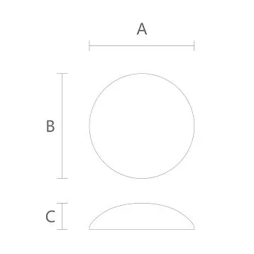 Wooden outlet R-084 in round shape made of natural wood with visible grain texture of solid wood