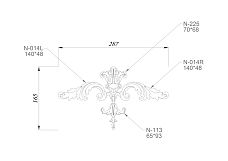 Decor Set C-023 made of wood for wall decoration drawing