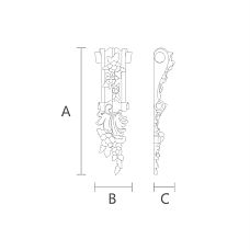 Premium bracket KR-017L drawing