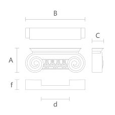 Architectural Carved Capital KL-006