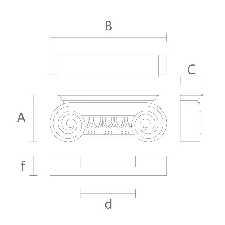 Architectural Carved Capital KL-006