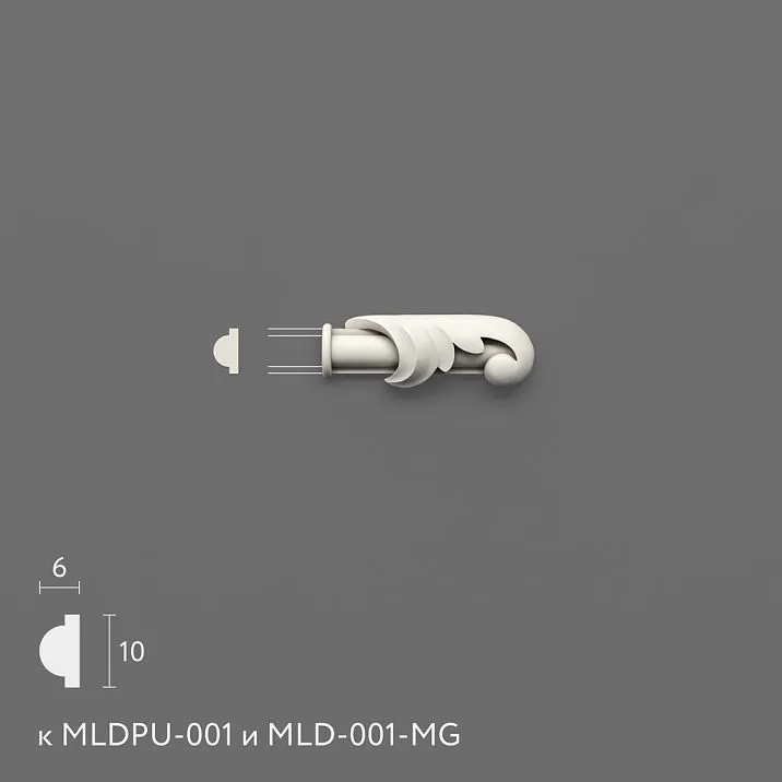 Polyurethane molding NPU-438.1R. Molding decor. Image 6994243d92e5a