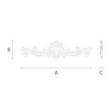 Carved applique N-125 - an inexpensive and effective way to change the kitchen's appearance drawing