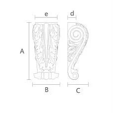 Console bracket KR-022 with drawing