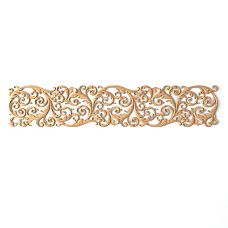 Wooden carved insert N-355L with floral pattern