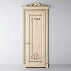 Wooden decor for doors photo