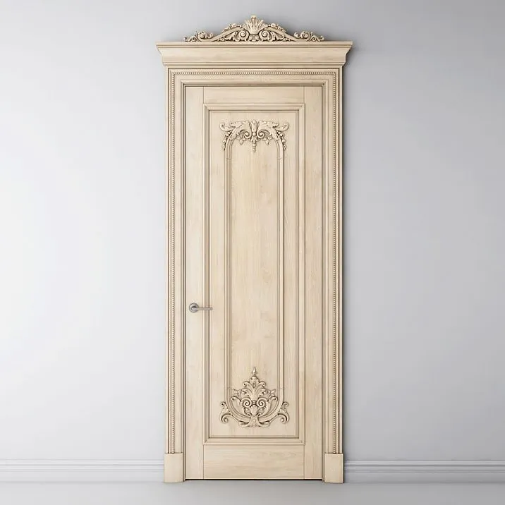 Wooden decor for doors photo