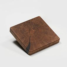 Rustic HL-057M furniture handle made of solid wood - top view