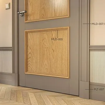 Wooden molding MLD-005, 31 &times; 22 mm, large quarter-round profile