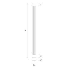 Decorative pilaster PLM-019 drawing