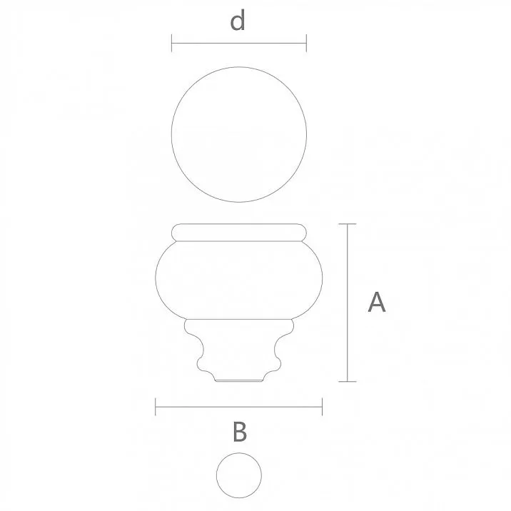 Drawing of classic legs for furniture