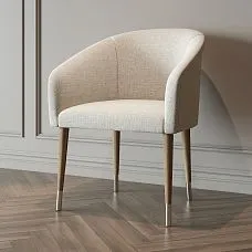 Кресло с деревянной ножкой с металлическим наконечником MN-148