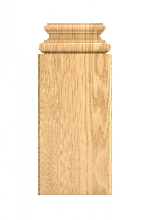 Base for pilaster BS-003 made of oak or beech for furniture