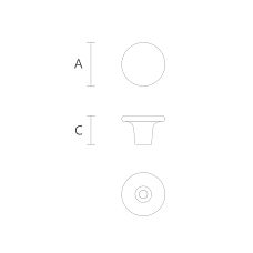 Round handles made of solid wood on furniture