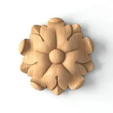 Decorative Rosette from Beech R-070