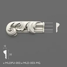 Polyurethane molding NPU-435.1L. Molding decor. Image 69955278742b6