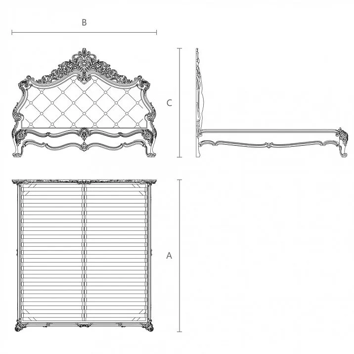 Versailles Bed with Luxurious Tufting