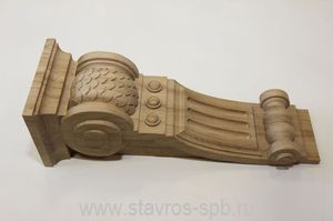 Oak balusters in Vologda