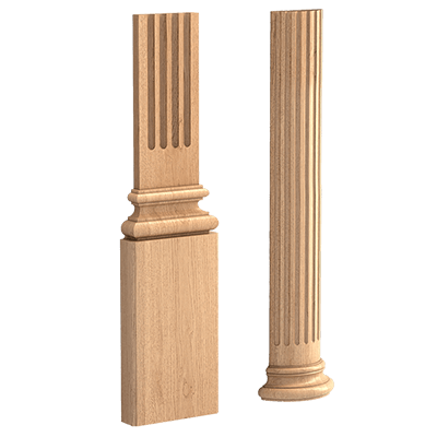 Pilasters, Columns