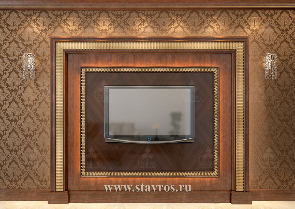 Carved frame for TV RTV-005