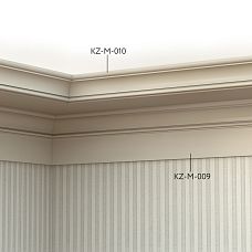 MDF cornice on the wall in the interior KZ-M-010