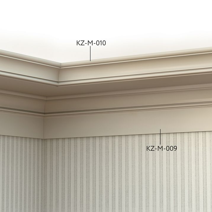 MDF cornice on the wall in the interior KZ-M-010